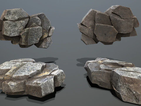 Volcanic rocks 3D Model