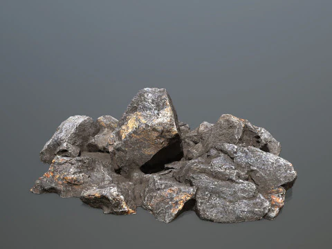 Volcanic rocks 3D Model