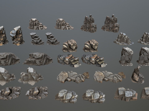 Volcanic rocks 3D 模型