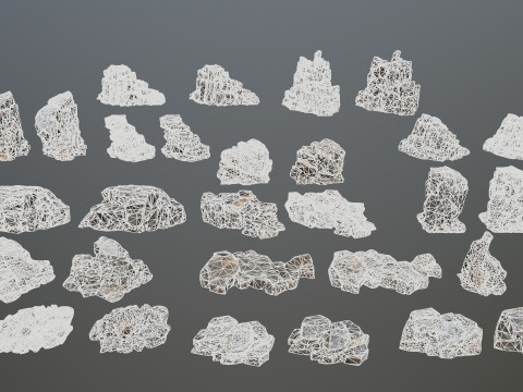 Volcanic rocks 3D 模型