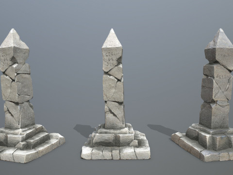 Old pillar 3D Model