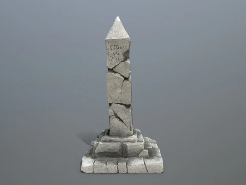 Oude pijler 3D Model