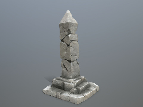 Old pillar 3D Модель
