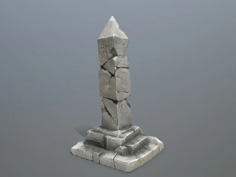 Oude pijler 3D Model