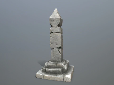 Oude pijler 3D Model