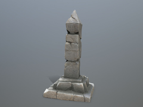 Old pillar 3D Модель