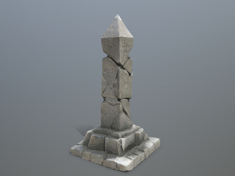 Old pillar 3D Модель