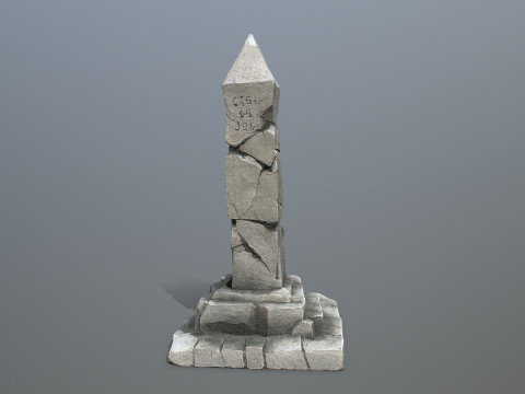Old pillar 3D Модель