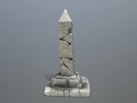 Oude pijler 3D Model