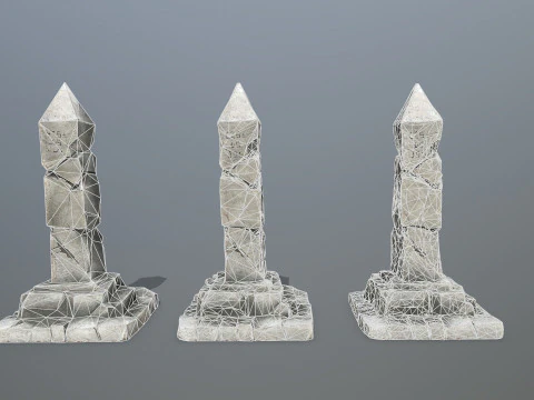 Oude pijler 3D Model