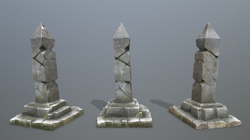 Pillar 3D Model .c4d .max .obj .3ds .fbx .stl .blend 