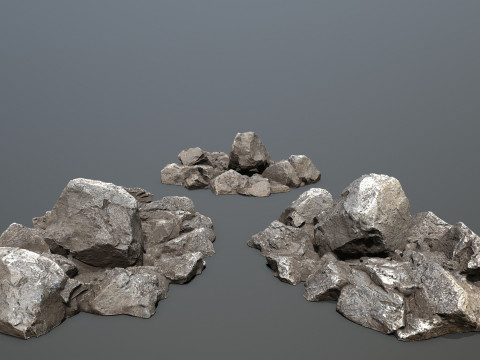 Desert cliff rocks 3D Model