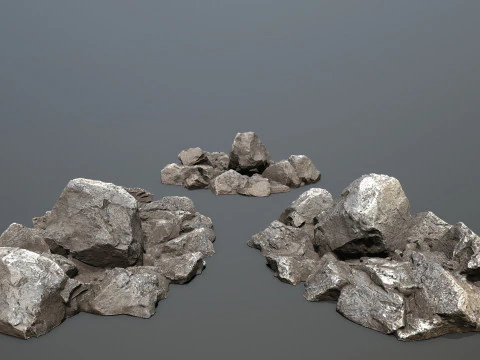 Desert cliff rocks 3D Model