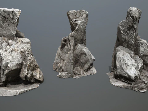 Desert cliff rocks 3D Model