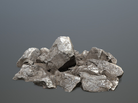 Desert cliff rocks 3D Model
