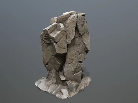 Desert cliff rocks 3D Model