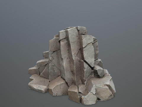 Desert cliff rocks 3D Model