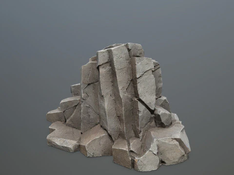 Desert cliff rocks 3D Model