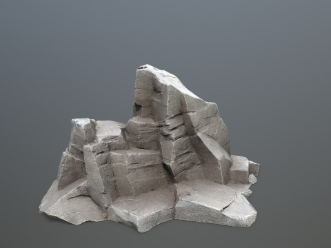 Desert cliff rocks 3D Model