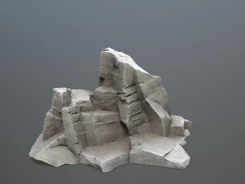 Desert cliff rocks 3D Model