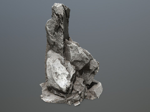 Desert cliff rocks 3D Model