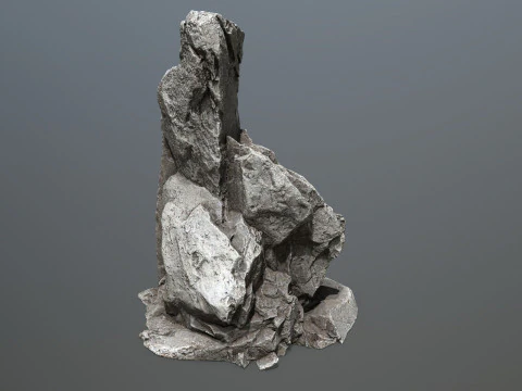 Desert cliff rocks 3D Model