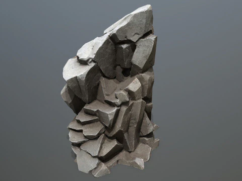 Desert cliff rocks 3D Model