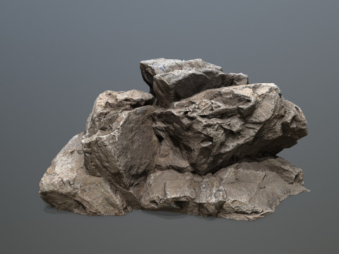 Desert cliff rocks 3D Model