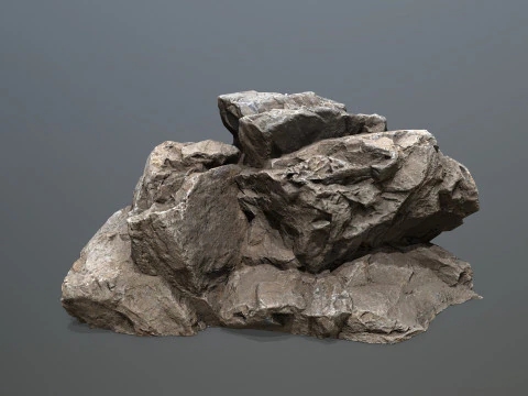 Desert cliff rocks 3D Model