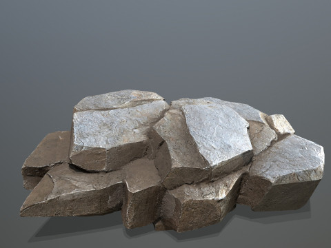 Desert cliff rocks 3D Model