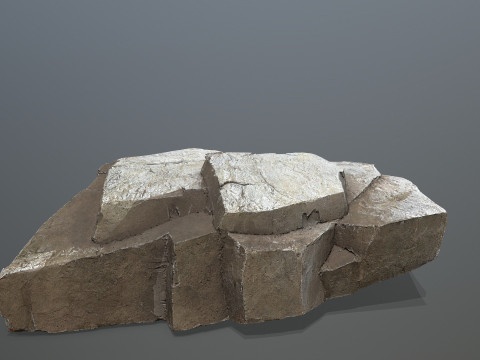 Desert cliff rocks 3D Model