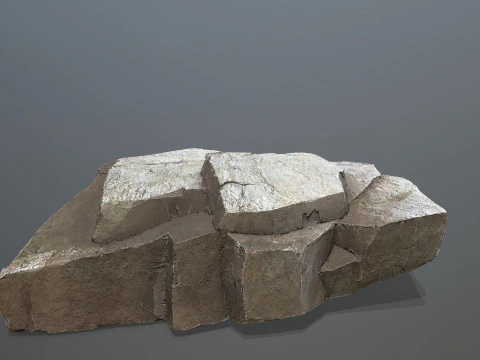 Desert cliff rocks 3D Model