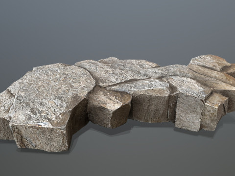 Desert cliff rocks 3D Model