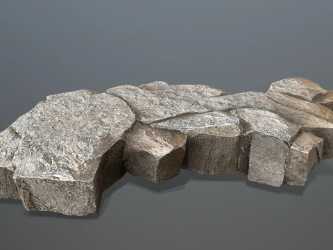 Desert cliff rocks 3D Model