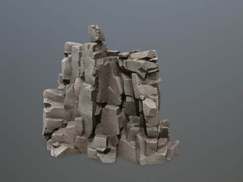 Desert cliff rocks 3D Model