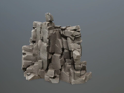Desert cliff rocks 3D Model