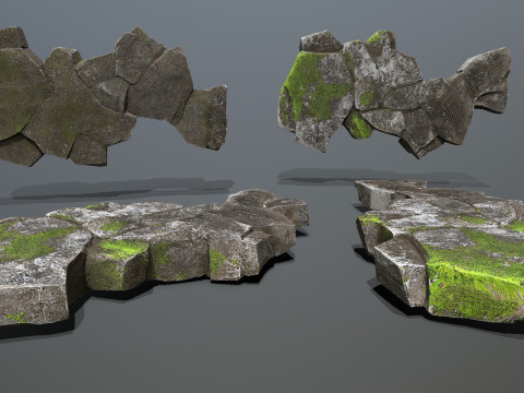 Maya rocks 3D Model