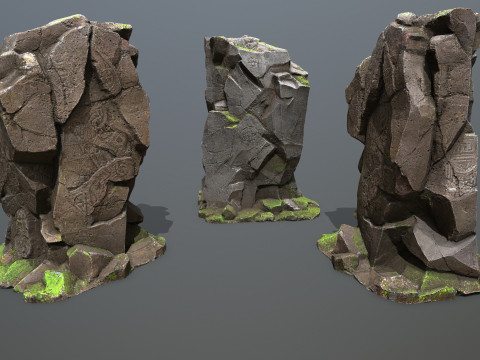 Maya rocks 3D Model