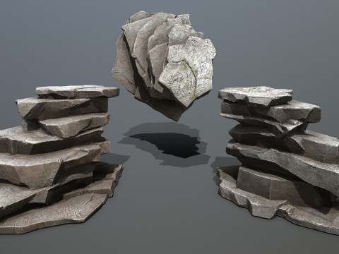 Maya rocks 3D Model