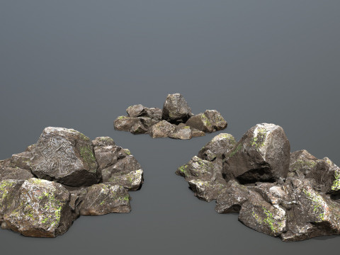 Maya rocks 3D Model