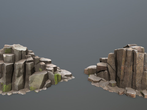 Maya rocks 3D Model