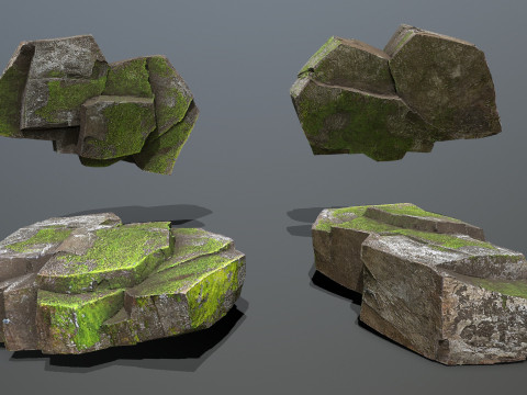 Maya rocks 3D Model