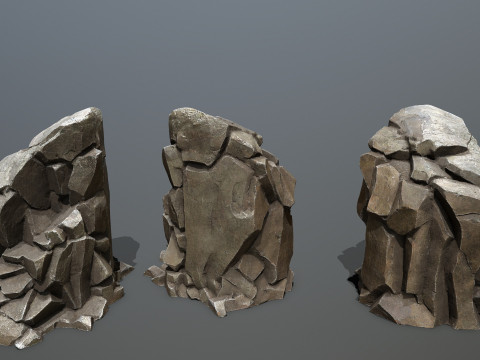 Maya rocks 3D Model