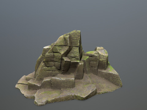 Maya rocks 3D Model