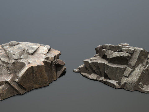 Maya rocks 3D Model