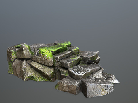 Maya rocks 3D Model