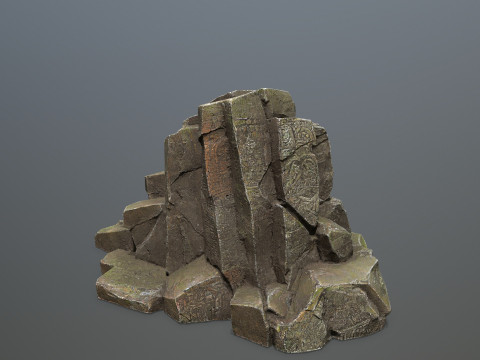 Maya rocks 3D Model