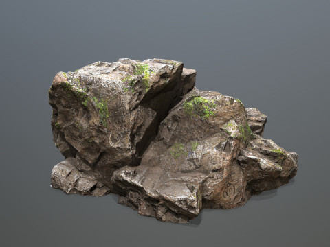 Maya rocks 3D Model