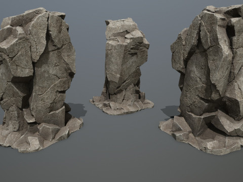 Cliff rocks 3D Model