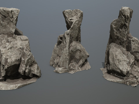 Cliff rocks 3D Model